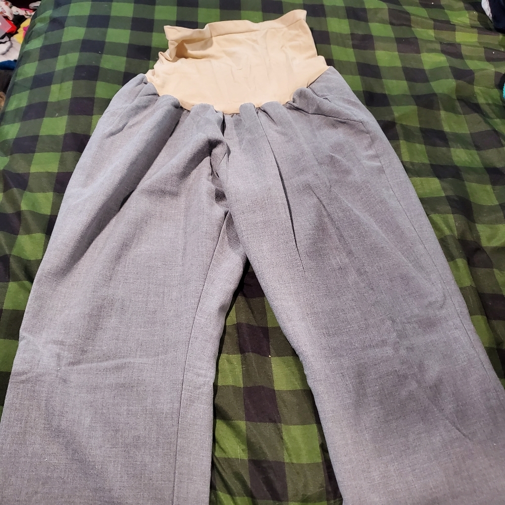 Like new gray maternity slacks
